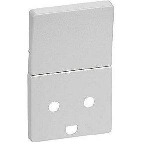 lysegr jord med 2-pol afbryder med stikkontakt for kning afd tangent fuga lk