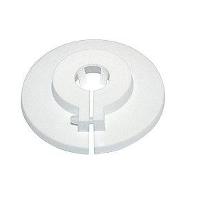 55mm to-delt mm 20 hvid plastroset