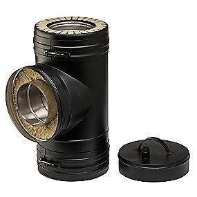 90 t-stykke mm 130 wood metalbestos