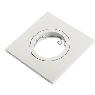 firkantet hvid mat 87 76mm eloxeret line alu fix