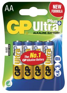 4-pak lr6 aa plus ultra gp - batteri alkaline