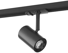 230v 7w sort 1-faset light track led velo