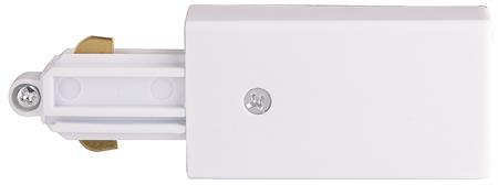 hvid 1-faset tilslutningskontakt