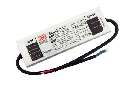 well mean elg-200-12 ip67 200w driver led 12v