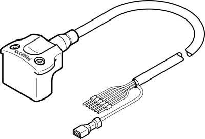 5-q5-le6 nebm-s1w9-e-2 motorkabel festo