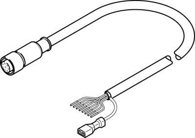 nebm-m12g8-e-10-le8 encoderkabel festo