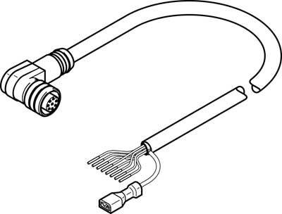 nebm-m12w8-e-10-le8 encoderkabel festo