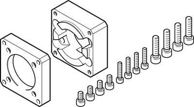 h eamf-a-43d-60g motorflange festo
