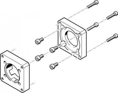 h eamf-a-38a-60g motorflange festo