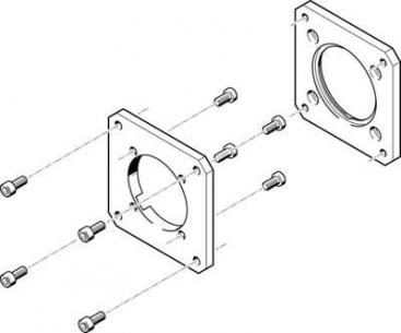 eamf-a-62a-80g motorflange festo