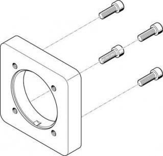 eamf-a-95a-140a motorflange festo