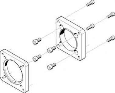 eamf-a-95a-120g motorflange festo