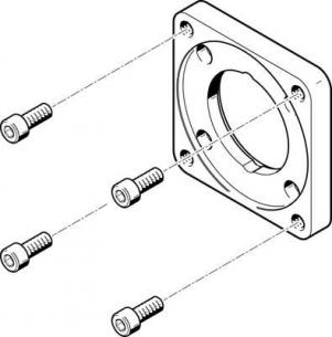 eamf-a-62a-100a motorflange festo