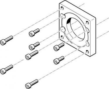 eamf-a-62b-87a motorflange festo
