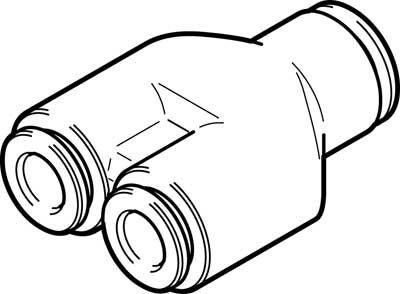 npqh-y-q8-q6-p10 indstik y-forbindelse festo