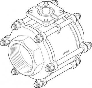 vzba-4-gg-63-t-22-f10-v4v4t kuglehaneventil festo