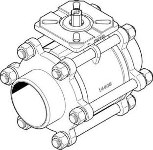 vzba-3-ww-63-t-22-f0710-v4v4t kuglehaneventil festo