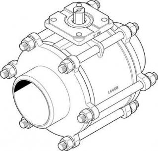 vzba-4-ww-63-t-22-f10-v4v4t kuglehaneventil festo