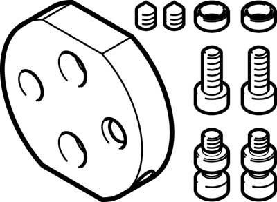 b3-25 dhaa-g-q11-25-b2 t adapters festo
