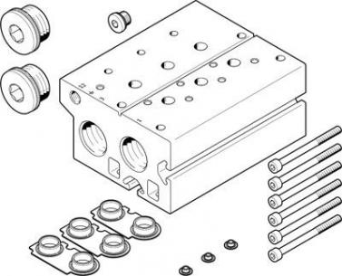 vabm-b10-30e-g34-10-p3 tilslutningsblok festo