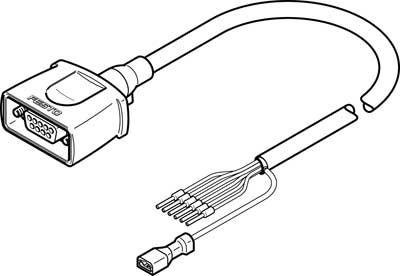5-q7-le6 nebm-s1g15-e-1 motorkabel festo