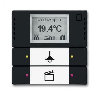 28-81-500 6128 gr antracit farve tryk 4 2 display med rumtermostat knx