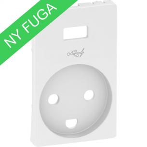 LK FUGA® Afdækning f/Stikkontakt udtag 1,5 modul, lysegrå