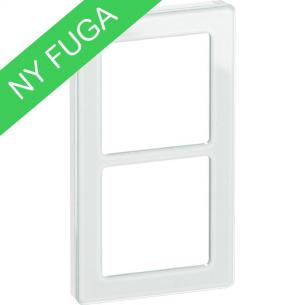 hvid modul 2x1 glas ramme design pure fuga lk