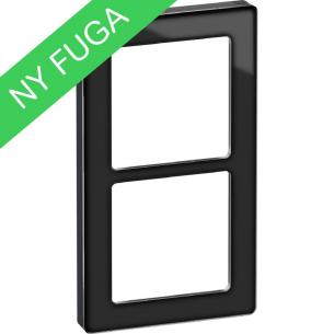 sort modul 2x1 glas ramme design pure fuga lk