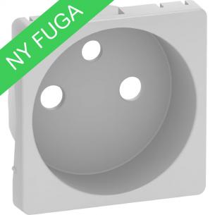 lysegr pindjord med 2-pol 1m stikkontakt for kning afd fuga lk