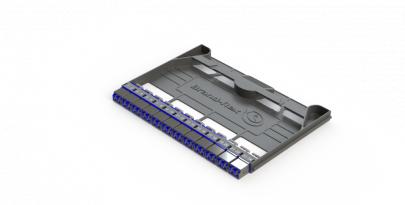 gr - adapters singlemode duplex lc 12 med monteret modul kassette adapter lc hi-dex