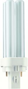 d dulux osram pl-c philips som 2pin g24d-1 hvid varm - 827 10w r kompaktlysr