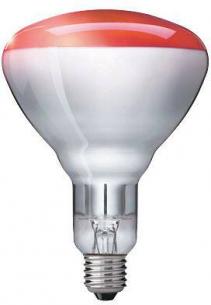 varmelampe d r e27 br125 ir250rh 250w d infrar philips