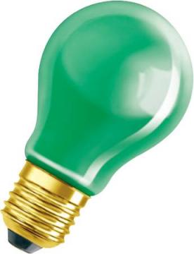 standardpære kulørt 240v e27 11w grøn decor osram