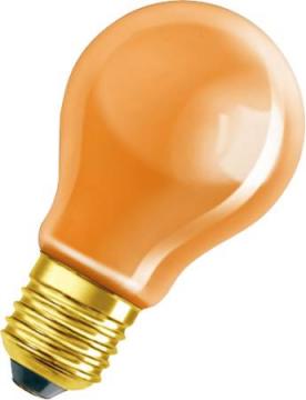 re standardp rt kul 240v e27 11w orange decor osram