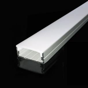 bygningsprofil p 2500mm - cover opal med 12 profil alu