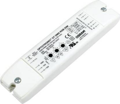 thumbnail image 2 of Osram OT DMX RGB DIM Optotronic RGB PWM LED Dimmer – 3 X 2A, 10-24VDC – Used 2 of 4