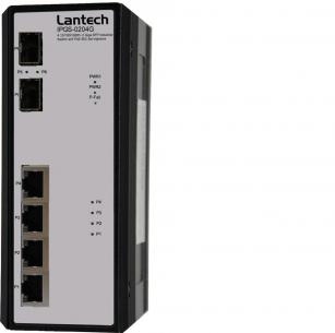 2xsfp poeat 1000t 4x100 ipgs-0204dsfp-12v switch unmanaged ethernet industrial lt