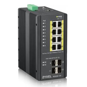 sfp x 4 1000 100 10 port 8 rgs200 industri switch zyxel