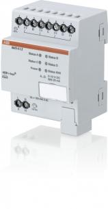 2 1 4 s aa mdrc 4-kanal udgangsmodul analog knx abb