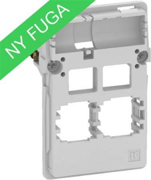 konnektor 2xrj45 f lysegr modul 5 1 t3 dataudtag fuga lk