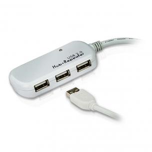 elfenbensfarvet m 12 hub usb 4x - han a usb ngerkabel forl 0 2 usb aktiv