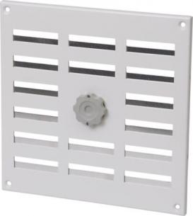 hvid 195x195mm skydeventil