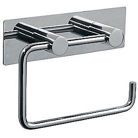 l st rustfri bagplade med toiletpapirholder pressalit