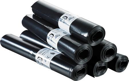 10stk med rulle 1100mm x 700 sorte kke affaldss