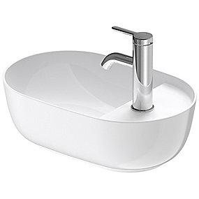 b overl uden jre h til hanehul med bordplade til 420x270mm bowle luv duravit