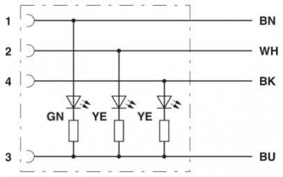 m12fr-3l 5-pur 1 sac-4p-m12mr aktuatorkabel sensor-