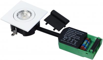 hvid mat 3000k led 87x87mm 38 2-use easy daxtor