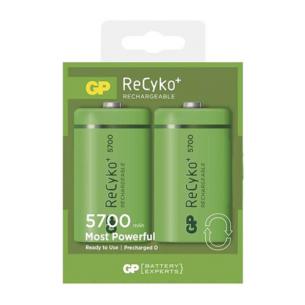 pak 2 - 2v 1 stk 2 mah 5700 batt d genopladelig gp