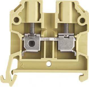 din-skinne til beige pa 35 4 sak gennemgangsklemme sak